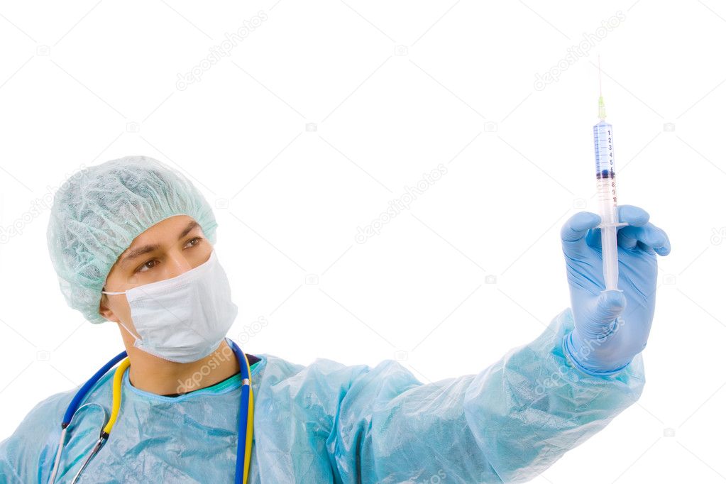 Young male surgeon