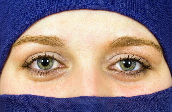 stock image Close up portrait of an young beauty woman, arabic style