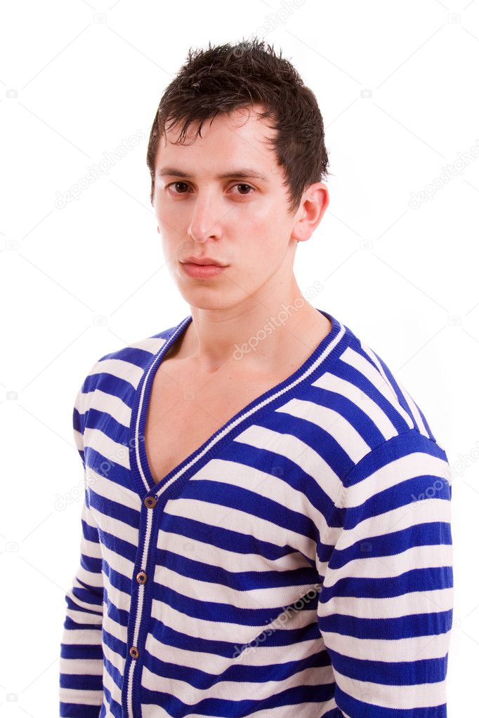 Young casual man portrait
