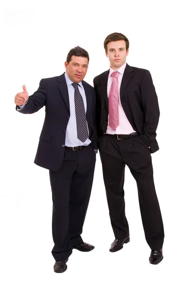 Два бизнесмена в полном составе — стоковое фото