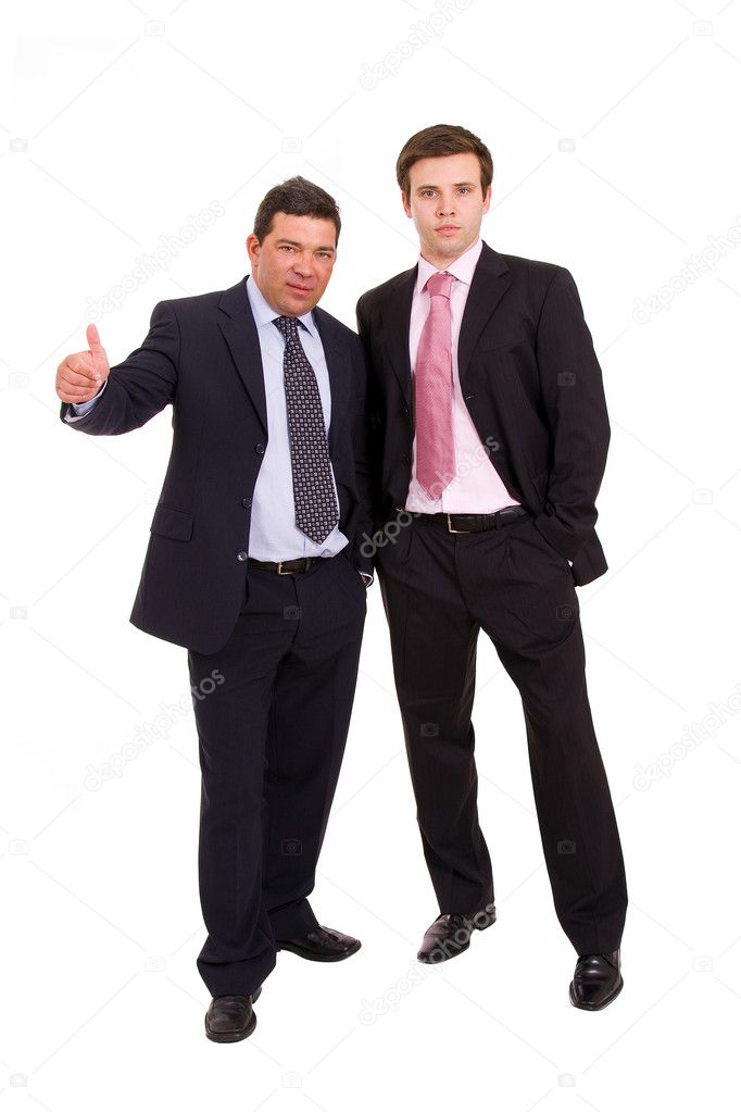 Two business men full body — Stock Photo © cristovao #4301195