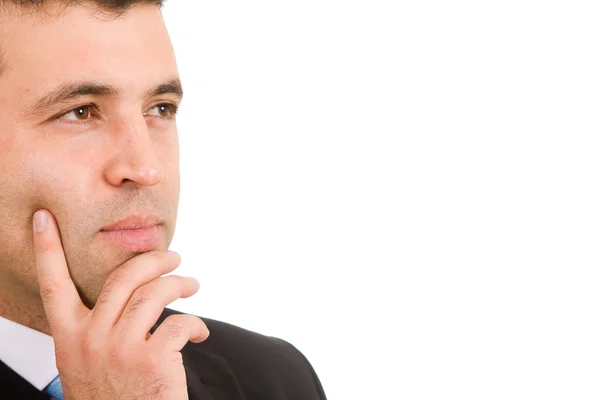 Pensive young business man — Stock Photo, Image