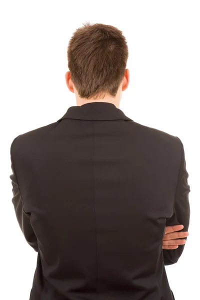 Молодой бизнесмен со спины — стоковое фото