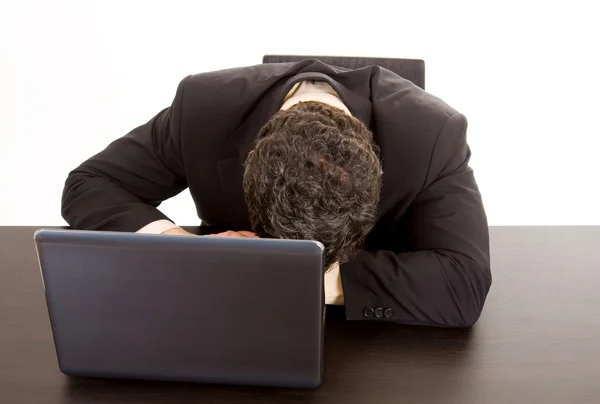 Tired mature business man — Stock Photo, Image