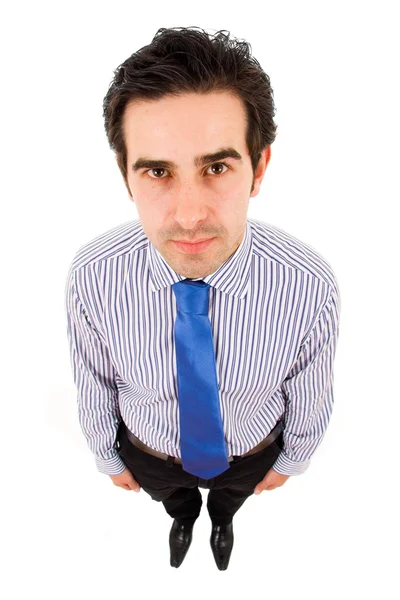 Young Business Man Full Body Standing White Background — Stock Photo, Image