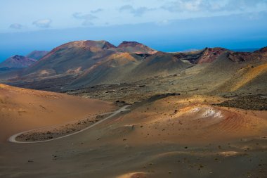 lanzarote Adası (yangın montains), vulacanic peyzaj