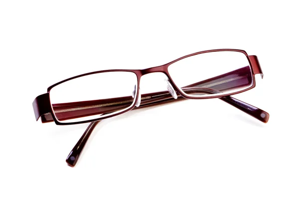 stock image Brown modern glasses isolated