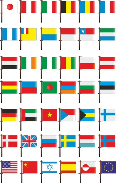 42 флага — стоковое фото