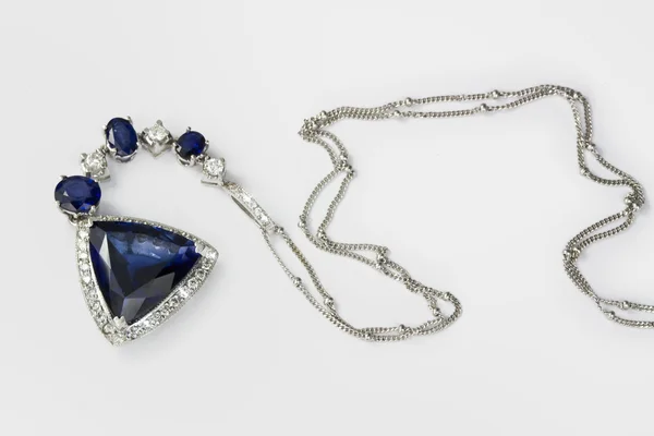 Necklace with a topaz — Stock Photo, Image