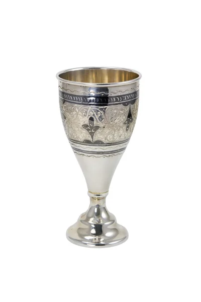 Silver wine cup — Stock Photo, Image