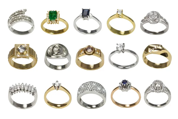 Ringen en sieraden Stockafbeelding