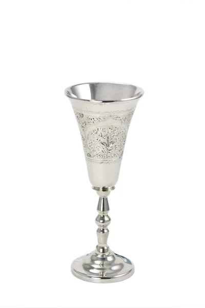 Ασημένια wineglass Εικόνα Αρχείου