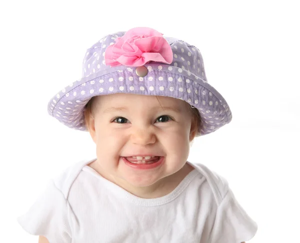 Bambino sorridente con cappello — Foto Stock