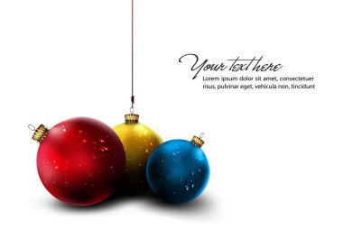 Isolated Christmas Balls clipart