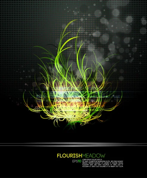 Nature Magic Florish Fantasy Eps10 Kompatible Vektordatei — Stockvektor
