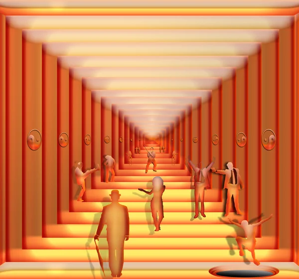 O corredor. Imagens De Bancos De Imagens