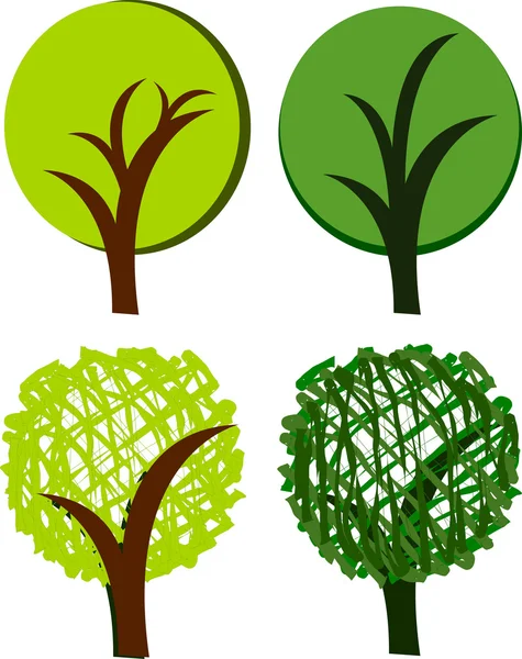 Tree in illustration — Stock Photo, Image