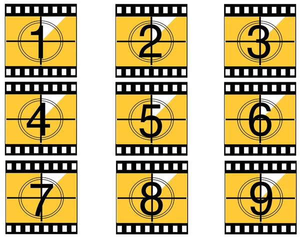 Film countdown — Stock Photo, Image