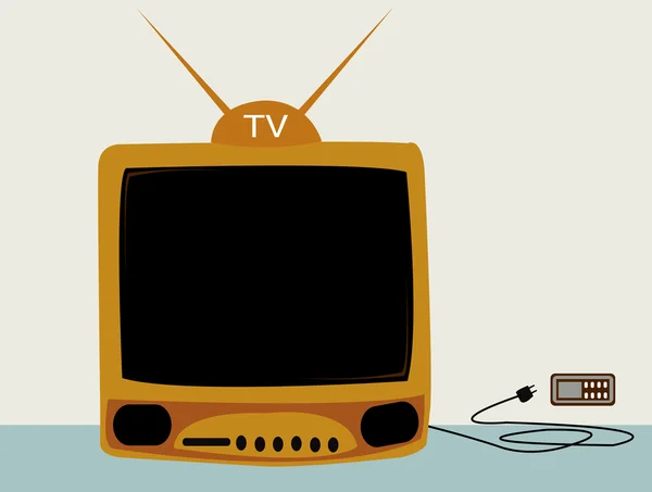 Χαριτωμένο ρετρό tv — Φωτογραφία Αρχείου
