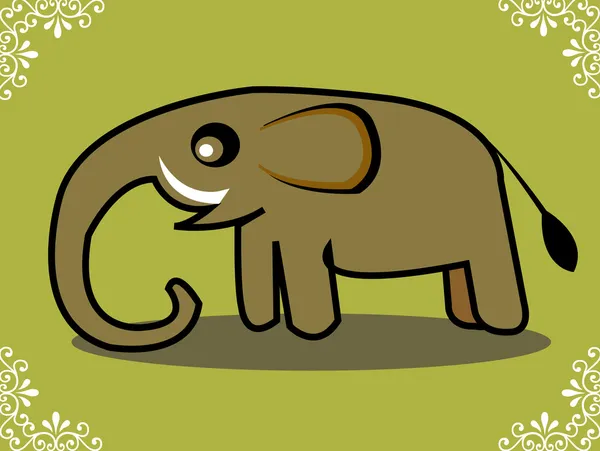 Sloní ilustrace — Stock fotografie
