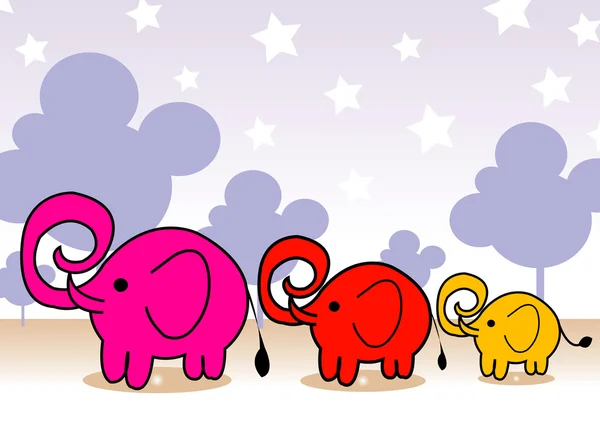 Ilustração do elefante — Fotografia de Stock