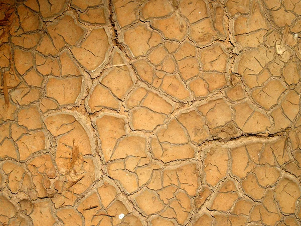乾燥土壌/地球の亀裂 — ストック写真