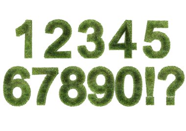 Grass Numbers (ALL) clipart