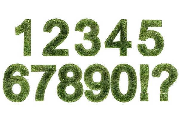 Grass Numbers (ALL) — Stock Photo, Image