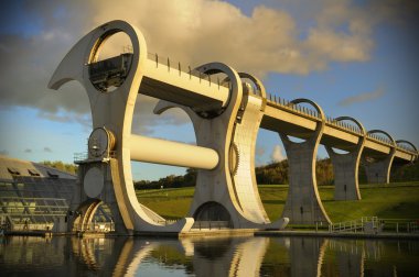 The Falkirk Wheel at Sunset clipart