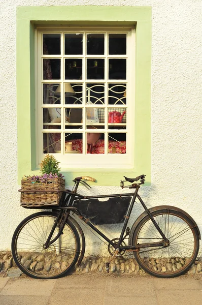 stock image Bike Outside an Old-Fashioned Shop