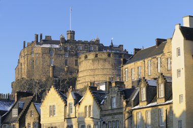 Edinburgh Castle and Grassmarket clipart