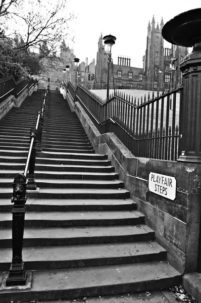 旧的石阶爱丁堡 — 图库照片