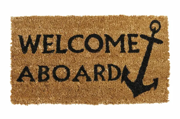 Welcome Aboard Mat — Stock Photo, Image