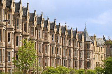 Victorian housing, Edinburgh clipart