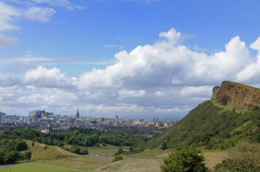 Edinburgh and Salisbury Crags clipart