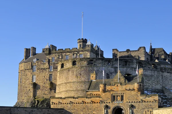 Edinburgh castle infart — Stockfoto