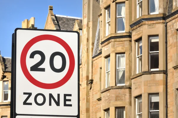 20Mph Residential Zone — Stock Photo, Image