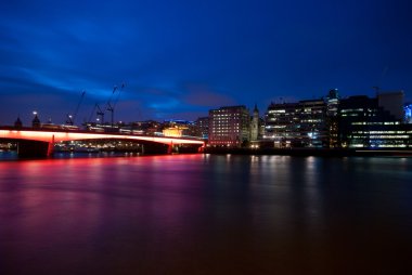 London Bridge at Night clipart