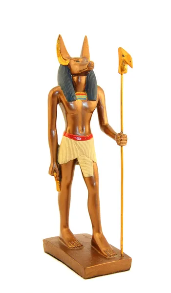 Statyett egipet guden anubis — Stockfoto
