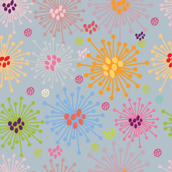 Motif floral sans couture dans des couleurs élégantes — Image vectorielle