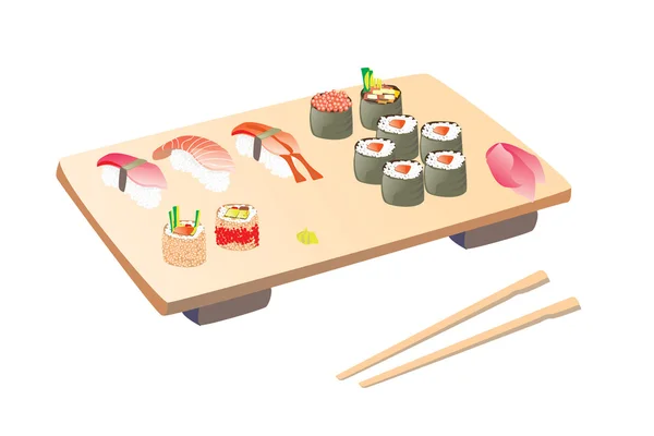 Sushi set — Stock Vector