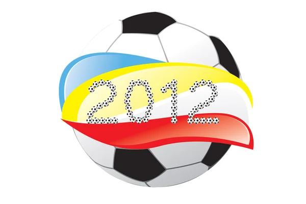 Fotballvektor 2012 – stockvektor