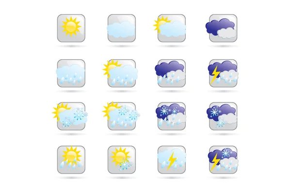 Ikony pogody Ilustracja Stockowa