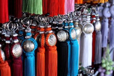 Key fobs in Marrakesh clipart