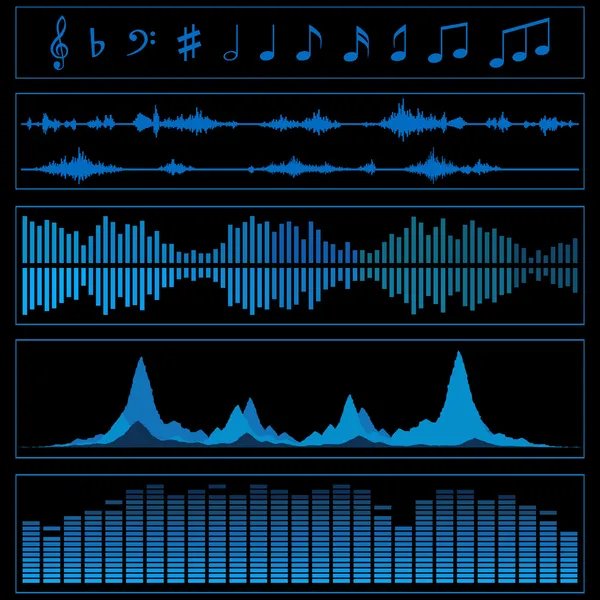 Musique de fond — Image vectorielle