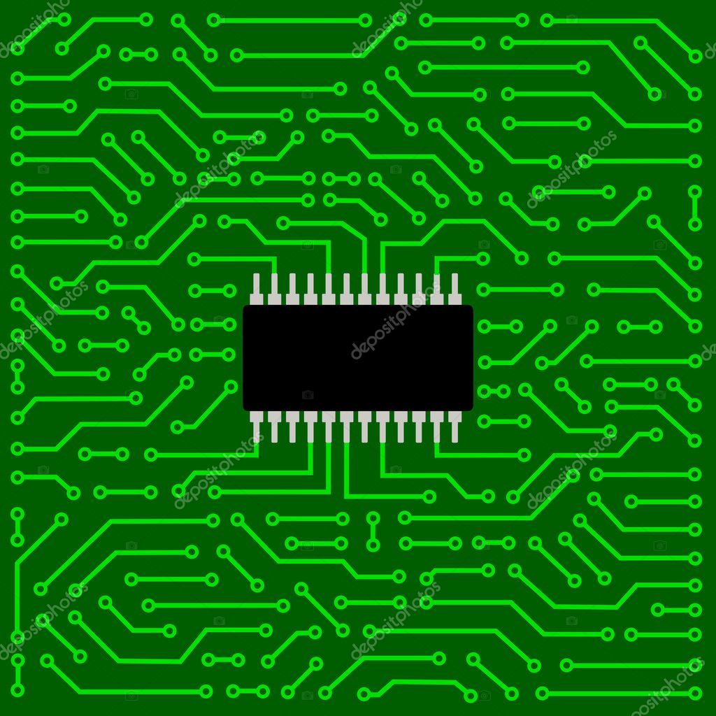 Abstract circuit board — Stock Vector © zphoto #4159703