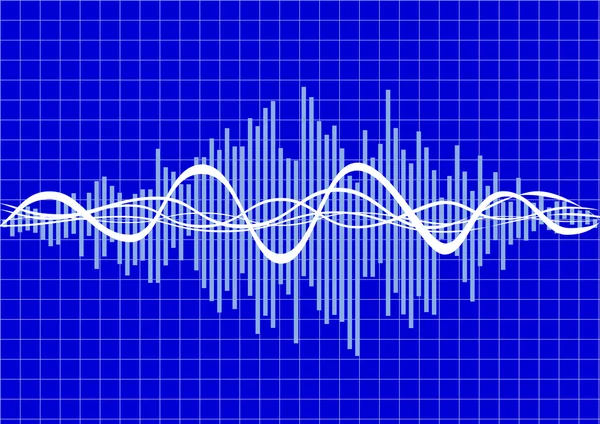 Музыкальные волны — стоковый вектор