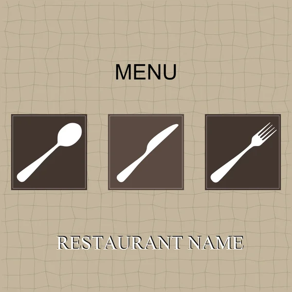 Restaurant met menu — Stockvector