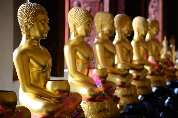 Imágenes de Buda en templos tailandeses . — Foto de Stock