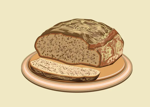 Vektor bröd — Stock vektor